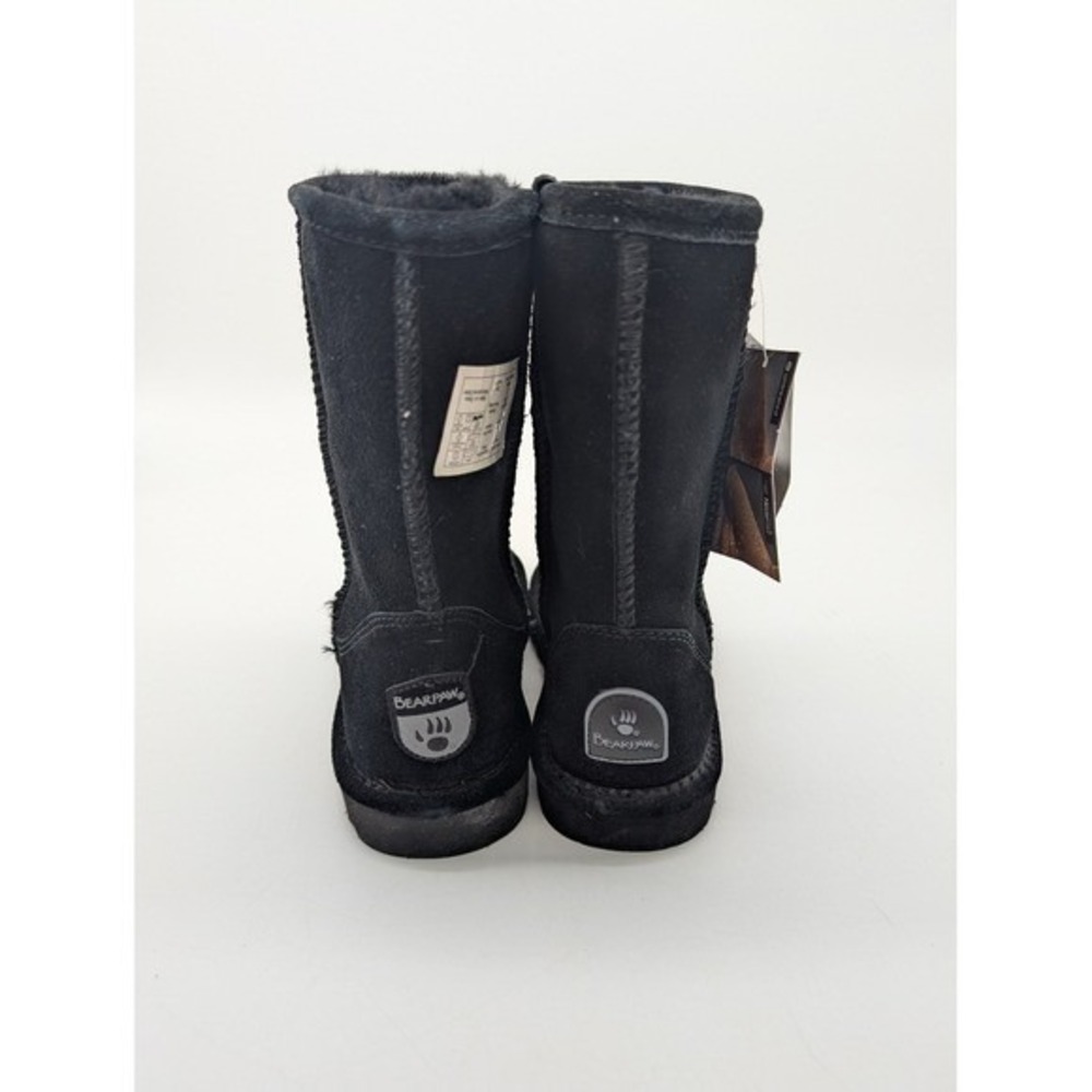 Bearpaw Black Suede Sheepskin Lined Boots Women's size 6 - Picture 4 of 11